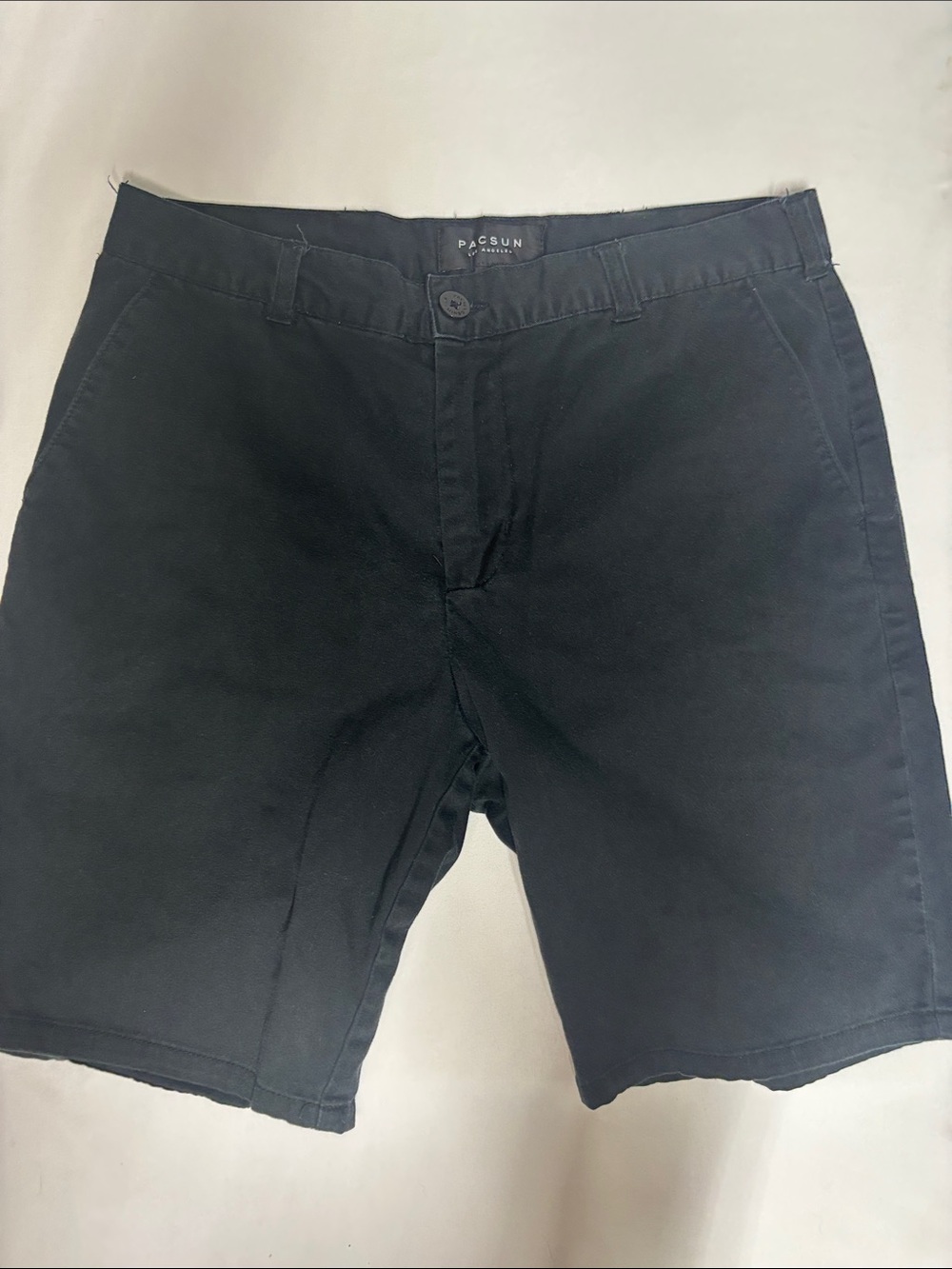 PacSun Men’s Size 30 Black Chino Shorts Flat Front Casual Walking Shorts
